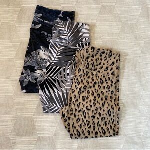 Cropped Athletic Leggings | 3 Pairs